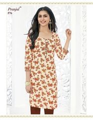 New released of WHOLESALE PRANJUL PANKHURI KURTI FABRICS by PRANJUL Brand