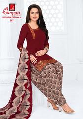 New released of GANPATI RESHAM PATIYALA VOL 4 by GANPATI COTTON SUITS Brand