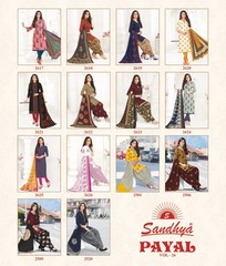 Authorized SANDHYA PAYAL VOL 26 Wholesale  Dealer & Supplier from Surat