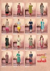 Authorized AARVI SAHELI STITCHED VOL 10 Wholesale  Dealer & Supplier from Surat