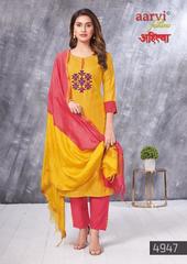 New released of AARVI AHIILYA VOL 1 READYMADE DRESS by AARVI FASHION Brand