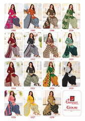 New released of GANPATI GOURI READYMADE WITHOUT LINING VOL 1 by GANPATI COTTON SUITS Brand