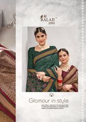 Authorized BALAJI COTTON IKKAT WAX SAREE VOL 1 Wholesale  Dealer & Supplier from Surat