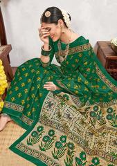 Authorized BALAJI COTTON IKKAT WAX SAREE VOL 1 Wholesale  Dealer & Supplier from Surat