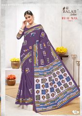 Authorized BALAJI COTTON IKKAT WAX SAREE VOL 1 Wholesale  Dealer & Supplier from Surat