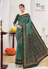 Authorized BALAJI COTTON IKKAT WAX SAREE VOL 1 Wholesale  Dealer & Supplier from Surat