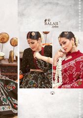 Authorized BALAJI COTTON IKKAT WAX SAREE VOL 1 Wholesale  Dealer & Supplier from Surat