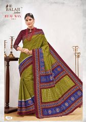 Authorized BALAJI COTTON IKKAT WAX SAREE VOL 1 Wholesale  Dealer & Supplier from Surat