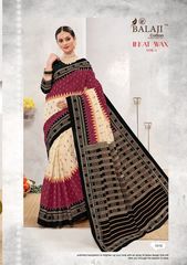 Authorized BALAJI COTTON IKKAT WAX SAREE VOL 1 Wholesale  Dealer & Supplier from Surat