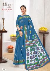 Authorized BALAJI COTTON IKKAT WAX SAREE VOL 1 Wholesale  Dealer & Supplier from Surat