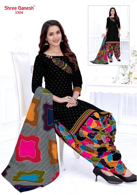 Ganpati Jeeya Vol 2 Cotton Unstitch Dress Materials Wholesaler