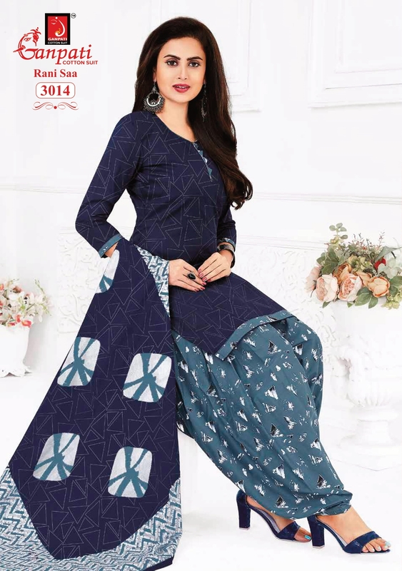 Ganpati Rani Saa Vol 1 Wholesale Cotton Printed Dress Supplier