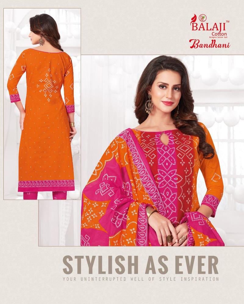 BALAJI BANDHANI Wholesale Pure Cotton Bandhani Dress at maafashion ...