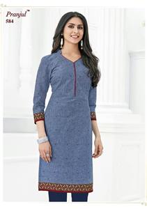 Wholesale Pranjul Pankhuri Kurti Fabrics