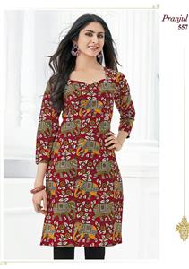 Wholesale Pranjul Pankhuri Kurti Fabrics