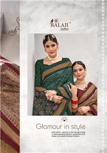 Balaji Cotton Ikkat Wax Saree Vol 1