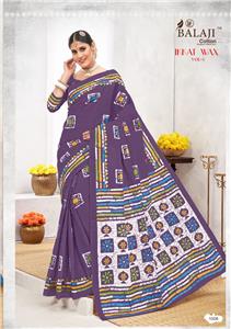 Balaji Cotton Ikkat Wax Saree Vol 1