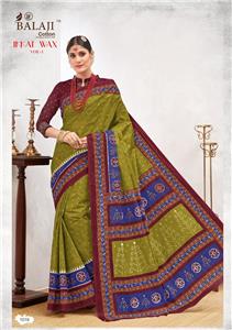 Balaji Cotton Ikkat Wax Saree Vol 1