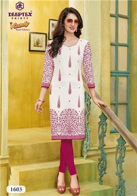 DEEPTEX I CANDY VOL 16 Unstitched Kurtis Wholesaler