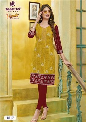 DEEPTEX I CANDY VOL 16 Unstitched Kurtis Wholesaler