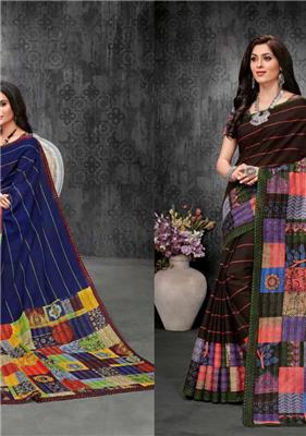 DEEPTEX MOTHER INDIA VOL 30 pure cotton printed  saree