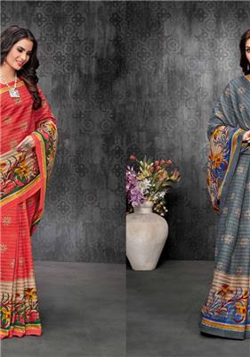 DEEPTEX MOTHER INDIA VOL 30 pure cotton printed  saree