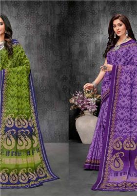 DEEPTEX MOTHER INDIA VOL 30 pure cotton printed  saree