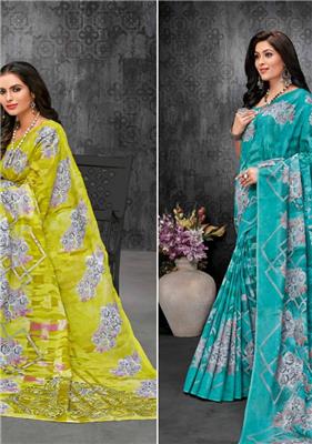 DEEPTEX MOTHER INDIA VOL 30 pure cotton printed  saree