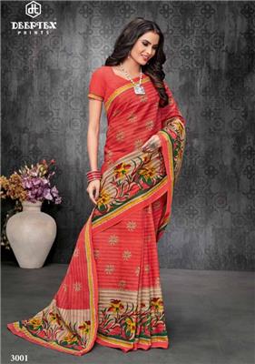 DEEPTEX MOTHER INDIA VOL 30 pure cotton printed  saree