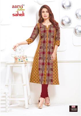 AARVI SAHELI VOL 8 PURE HEAVY COTTON KURTIS