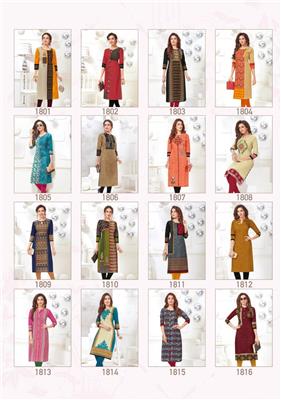 AARVI SAHELI VOL 8 PURE HEAVY COTTON KURTIS