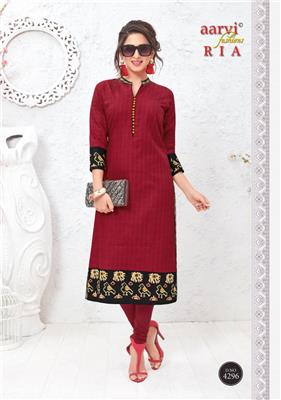 AARVI RIA VOL 1 UNSTITCHED KURTIS SUPPLIER