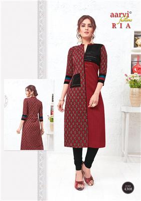 AARVI RIA VOL 1 UNSTITCHED KURTIS SUPPLIER