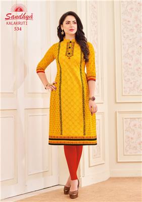 SANDHYA KALAKRUTI VOL 16 UNSTITCHED WHOLESALE KURTIS