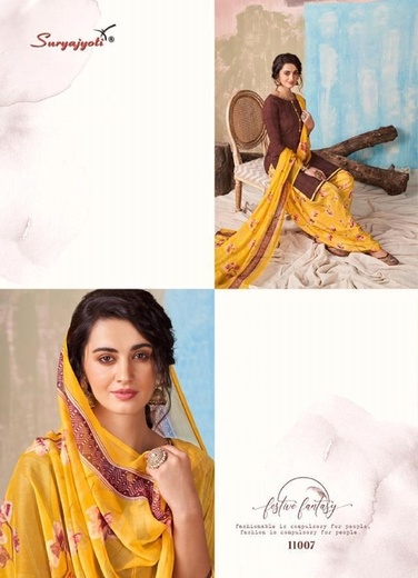 Authorized SURYAJYOTI CHIFFON PATIALA VOL 11 Wholesale  Dealer & Supplier from Surat