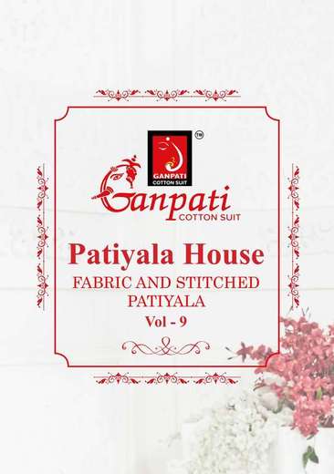 New released of GANPATI PATIYALA HOUSE RUHI VOL 9 by GANPATI COTTON SUITS Brand