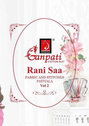 New released of GANPATI RANI SAA VOL 2 by GANPATI COTTON SUITS Brand